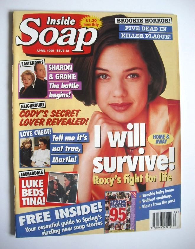 <!--1995-04-->Inside Soap magazine - Lisa Lackey cover (April 1995)