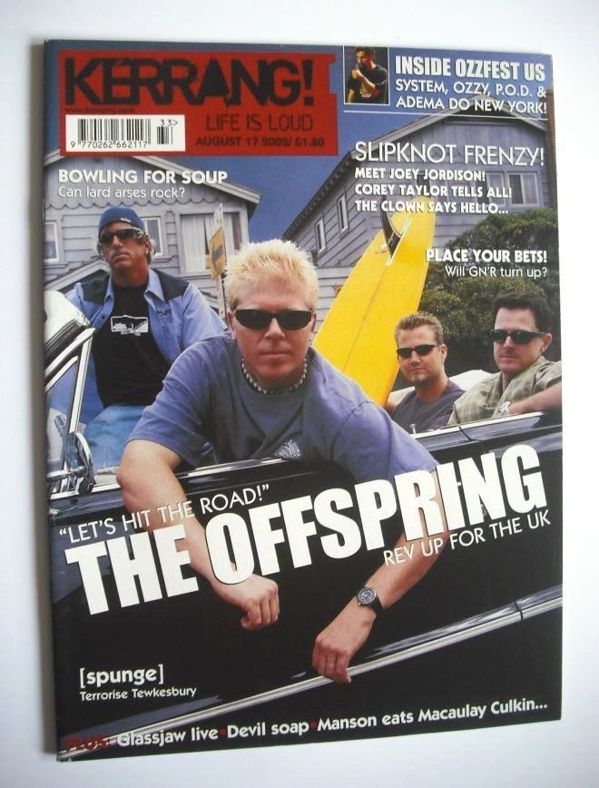 <!--2002-08-17-->Kerrang magazine - The Offspring cover (17 August 2002 - I