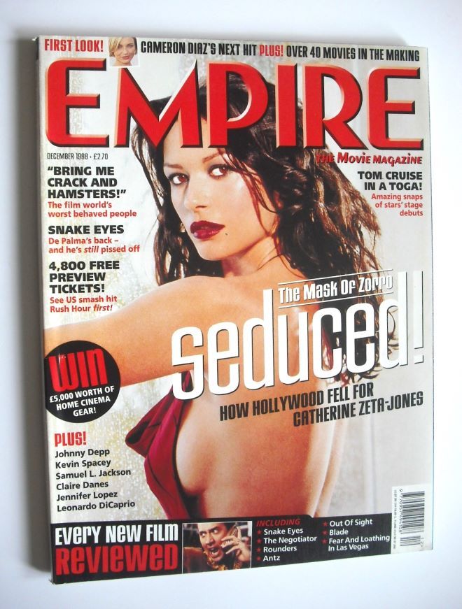 <!--1998-12-->Empire magazine - Catherine Zeta-Jones cover (December 1998 -