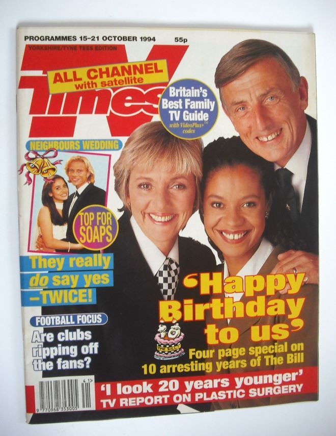 TV Times magazine - The Bill cover (15-21 October 1994)