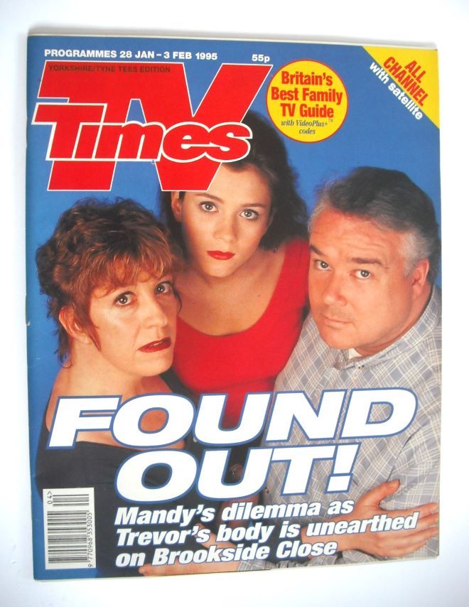 TV Times magazine - Anna Friel, Sandra Maitland and Michael Starke cover (28 January-3 February 1995)