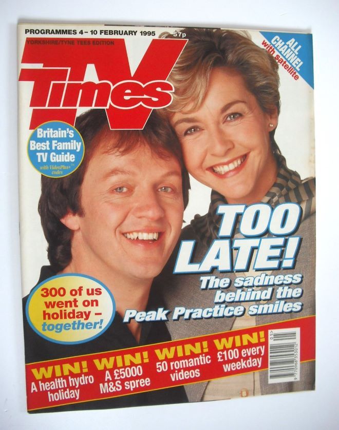 TV Times magazine - Kevin Whately and Amanda Burton cover (4-10 February 1995)