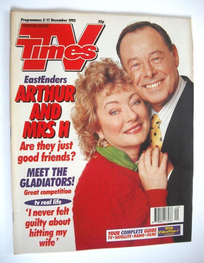 TV Times magazine - Elizabeth Power and Bill Treacher cover (5-11 December 1992)