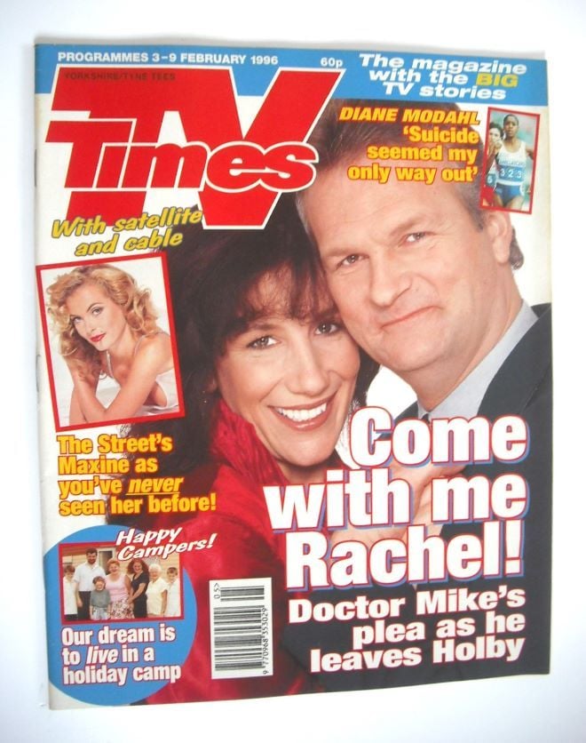 TV Times magazine - Jane Gurnett and Clive Mantle cover (3-9 February 1996)