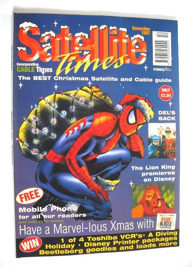 Satellite Times magazine - December 1997 - Spiderman cover