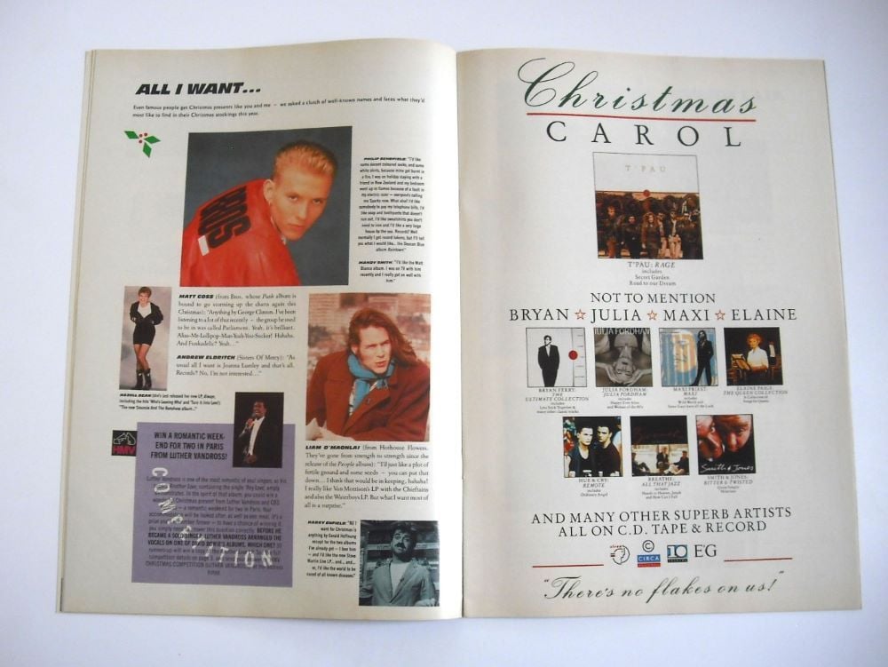 HMV Christmas magazine 1988