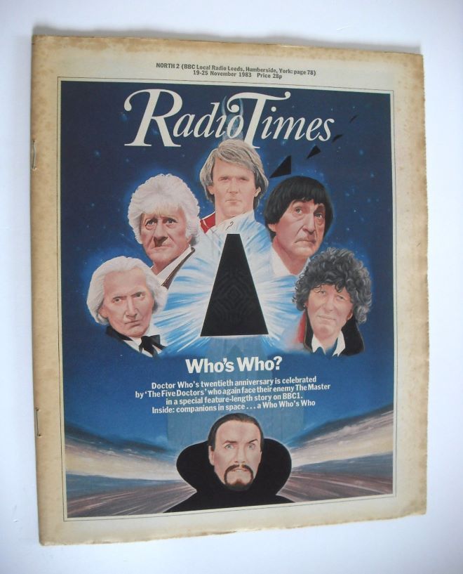 Radio Times magazine - Doctor Who cover (19-25 November 1983)
