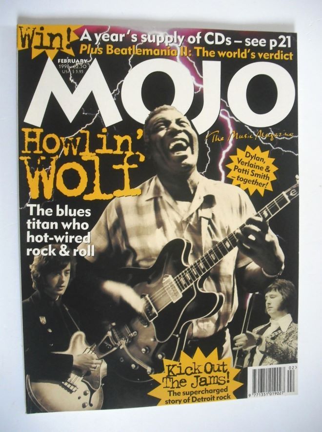 <!--1996-02-->MOJO magazine - Howlin' Wolf cover (February 1996 - Issue 27)