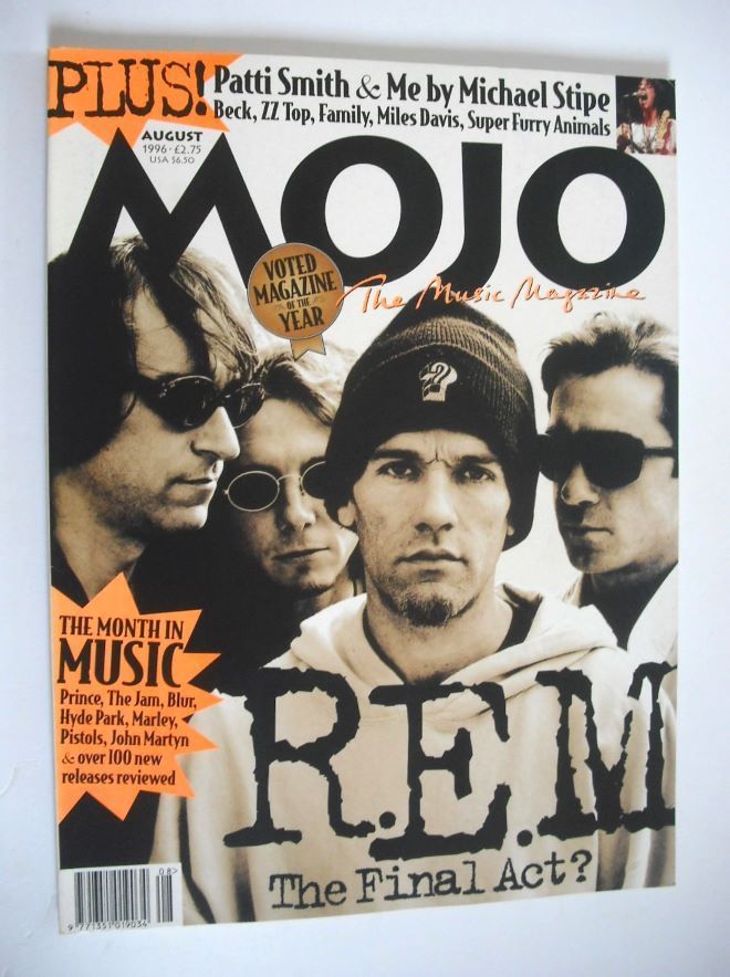 MOJO magazine - R.E.M. cover (August 1996 - Issue 33)
