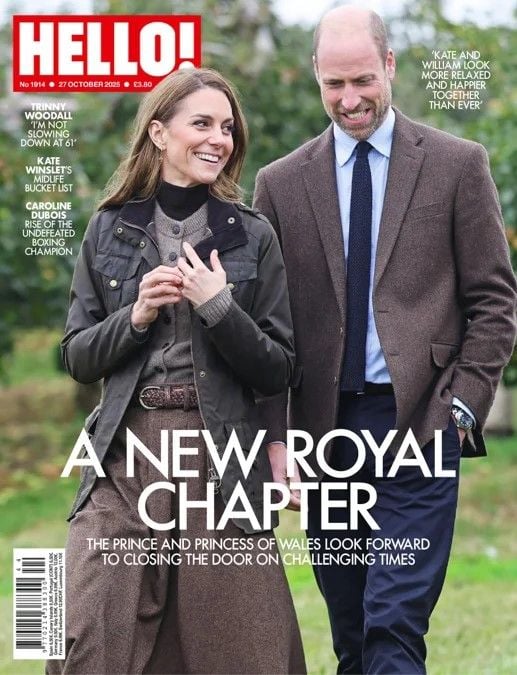 Hello! magazine - Kate Middleton and Prince William cover (27 October 2025 - Issue 1914)