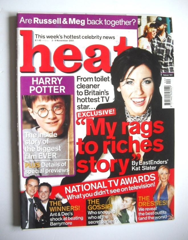 Heat magazine - Jessie Wallace cover (3-9 November 2001 - Issue 141)