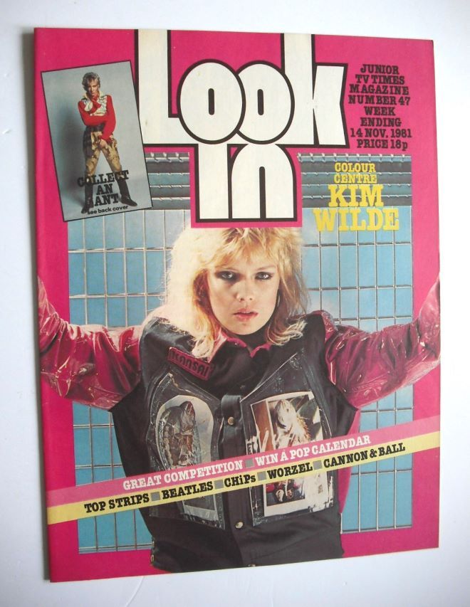 <!--1981-11-14-->Look In magazine - Kim Wilde cover (14 November 1981)