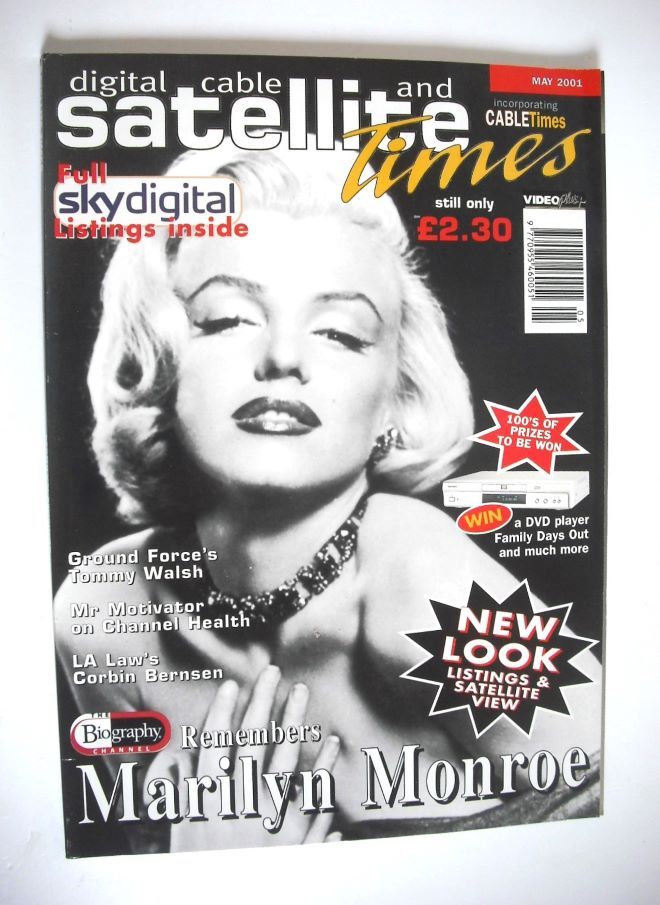 <!--2001-05-->Satellite Times magazine - May 2001 - Marilyn Monroe cover