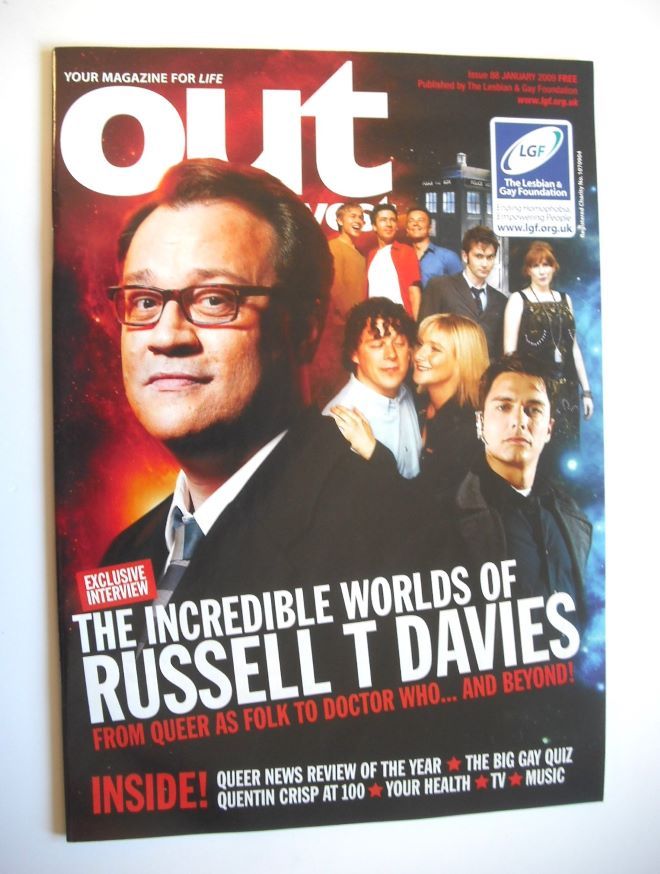 Out magazine - Russell T Davies cover (January 2009)