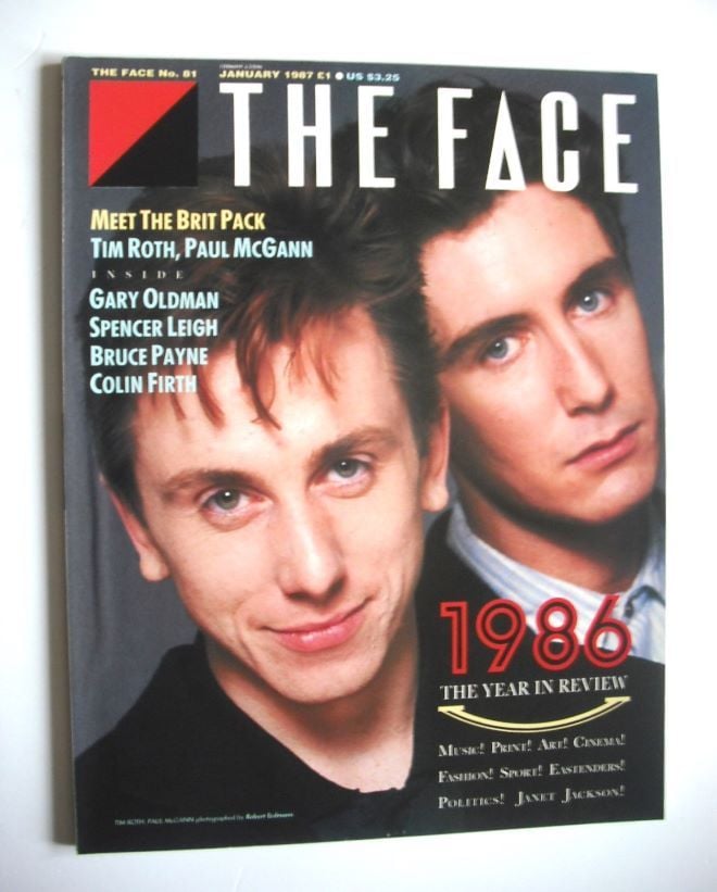 <!--1987-01-->The Face magazine - Tim Roth and Paul McGann cover (January 1