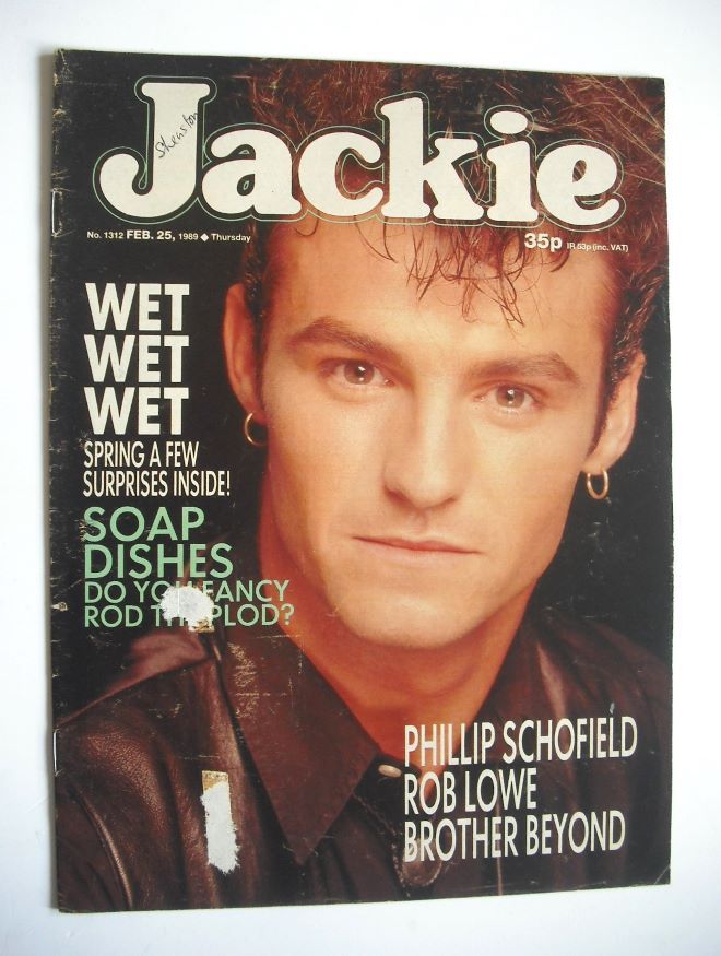 Jackie magazine - 25 February 1989 (Issue 1312 - Marti Pellow cover)
