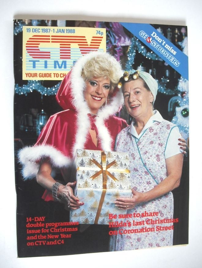 CTV Times magazine - 19 December 1987 - 1 January 1988 - Julie Goodyear and Jean Alexander cover