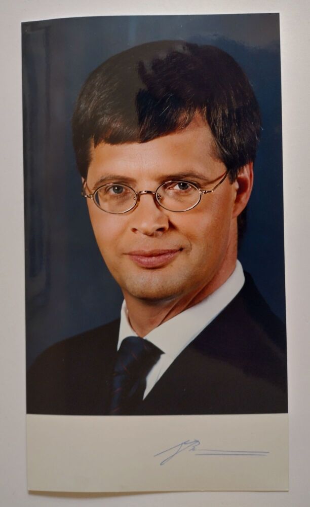 Jan Peter Balkenende autograph (hand-signed photograph)