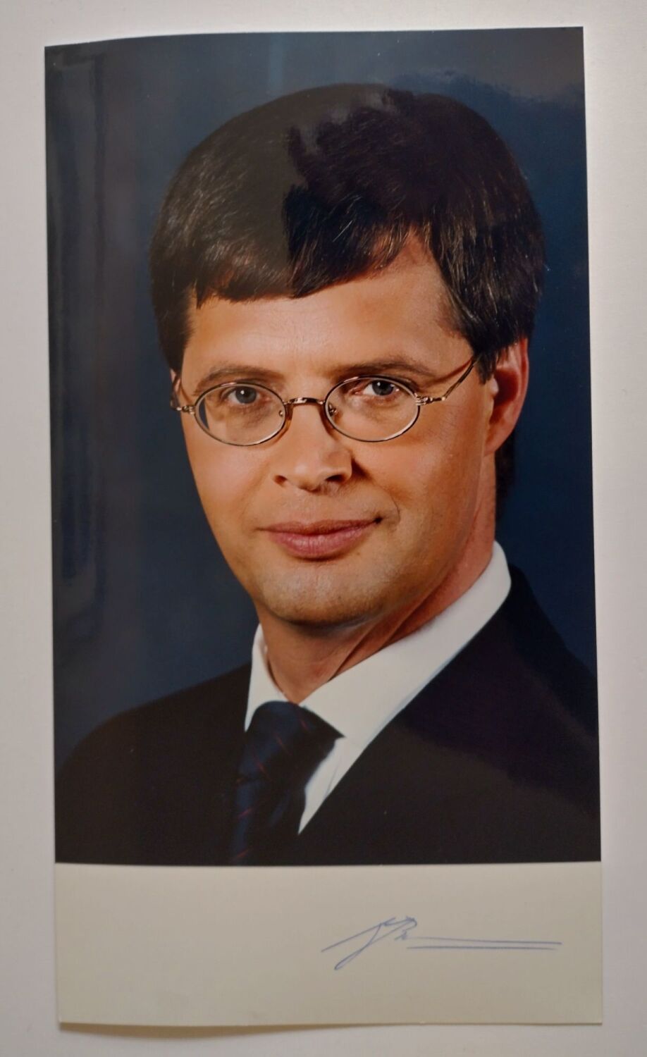 Jan Peter Balkenende autograph (hand-signed photograph)