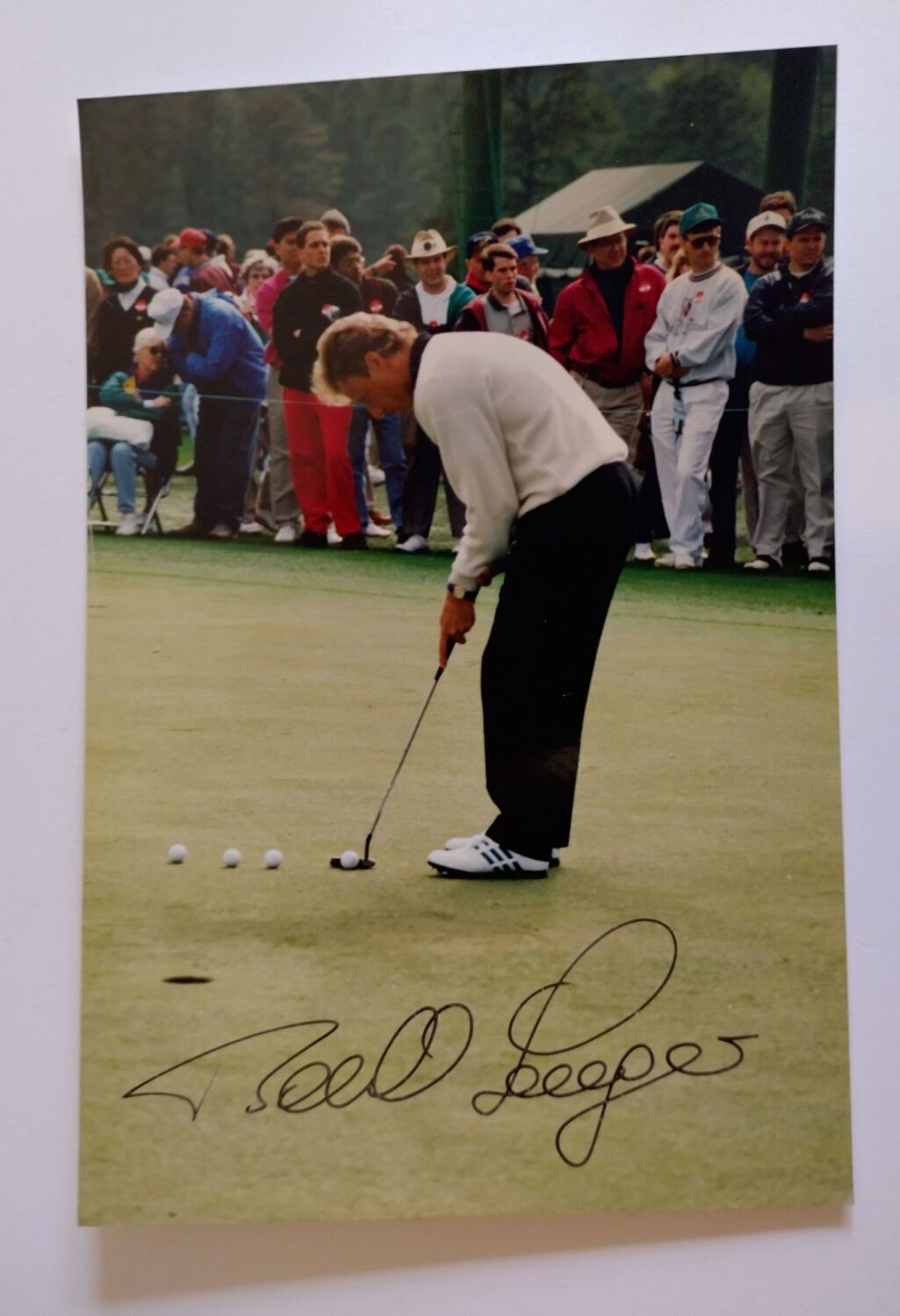 Bernhard Langer autograph (hand-signed photograph)