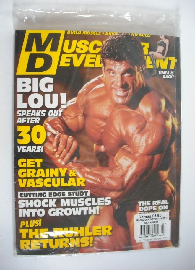 Muscular Development magazine - Lou Ferrigno cover (April 2009)