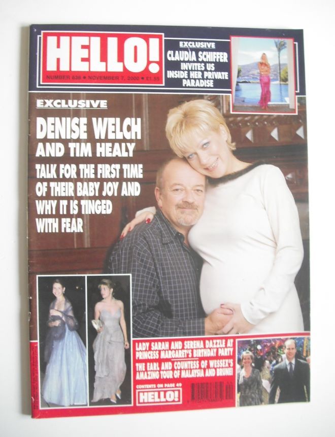 Hello! magazine - Denise Welch and Tim Healy cover (7 November 2000 - Issue 636)
