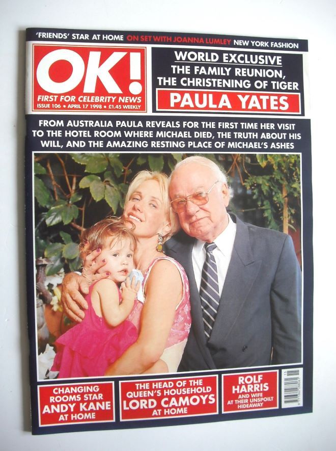 OK! magazine - Paula Yates cover (17 April 1998 - Issue 106)