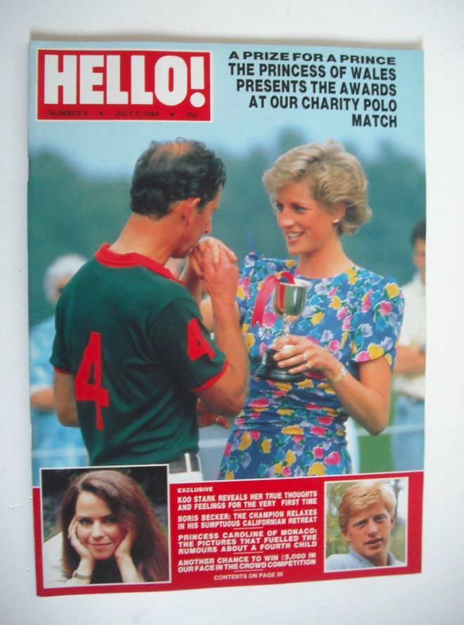 Hello! magazine - Princess Diana and Prince Charles cover (9 July 1988 - Issue 8)