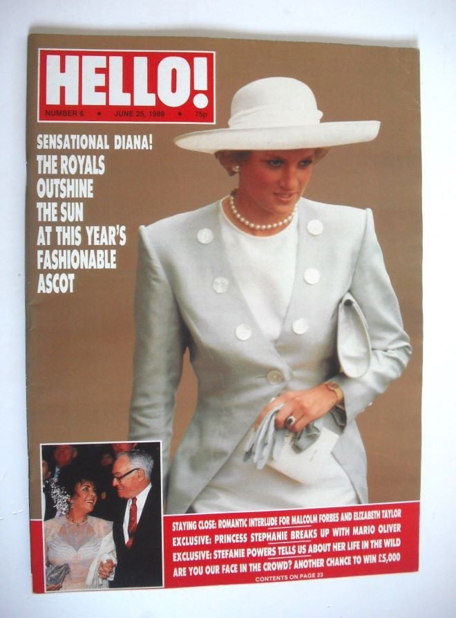 <!--1988-06-25-->Hello! magazine - Princess Diana cover (25 June 1988 - Iss