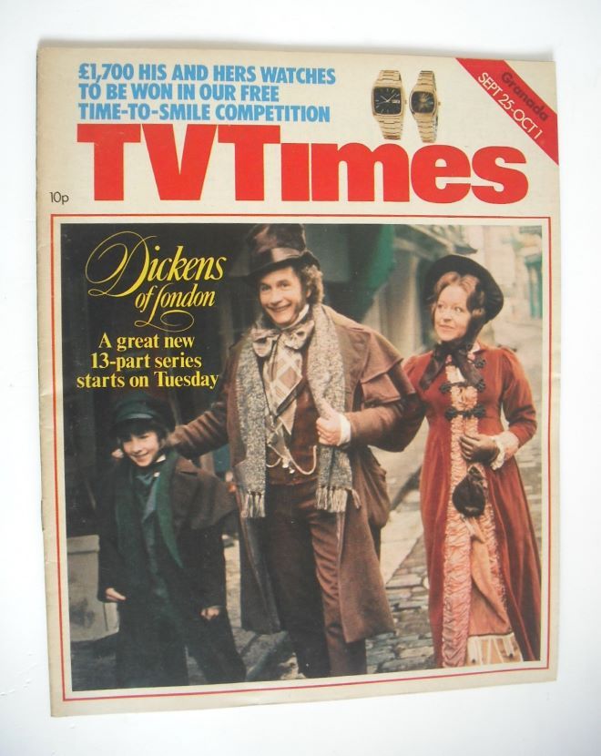 TV Times magazine - Dickens of London cover (25 September - 1 October 1976)