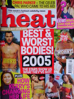 <!--2005-01-08-->Heat magazine - Best & Worst Bodies! cover (8-14 January 2