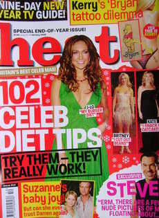 Heat magazine - 102 Celeb Diet Tips cover (1-7 January 2005 - Issue 302)