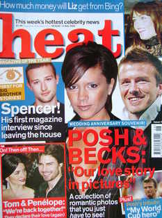 Heat magazine - Posh & Becks cover (29 June - 5 July 2002 - Issue 174)