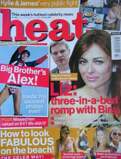 <!--2002-07-06-->Heat magazine - Liz Hurley cover (6-12 July 2002 - Issue 1