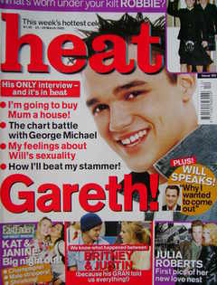 Heat magazine - Gareth Gates cover (23-29 March 2002 - Issue 160)