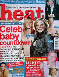 Heat magazine - Celeb Baby Cowntdown cover (20-26 July 2002 - Issue 177)