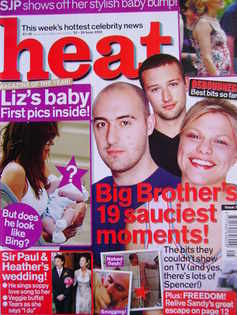 <!--2002-06-22-->Heat magazine - Big Brother's 19 Sauciest Moments! cover (