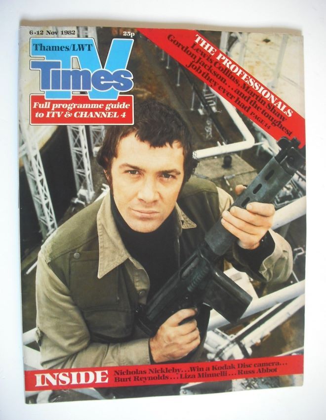 TV Times magazine - Lewis Collins cover (6-12 November 1982)