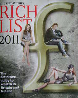 <!--2011-->The Sunday Times Rich List 2011 magazine