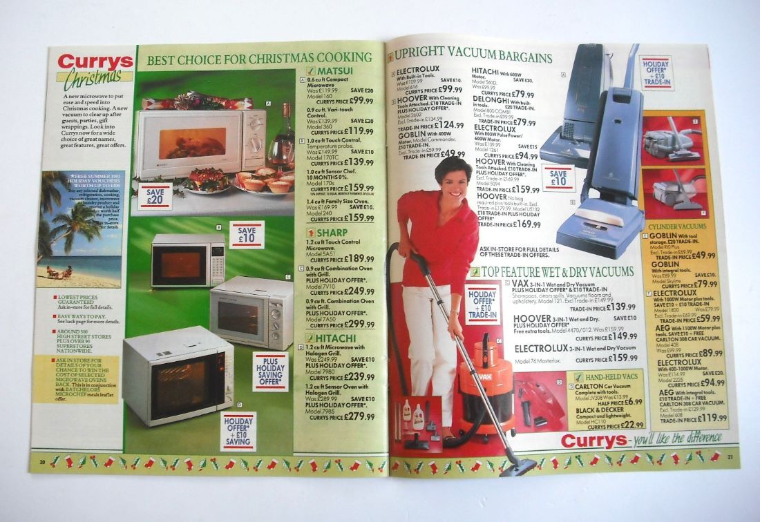 Currys - Gift Ideas This Christmas supplement (1990)
