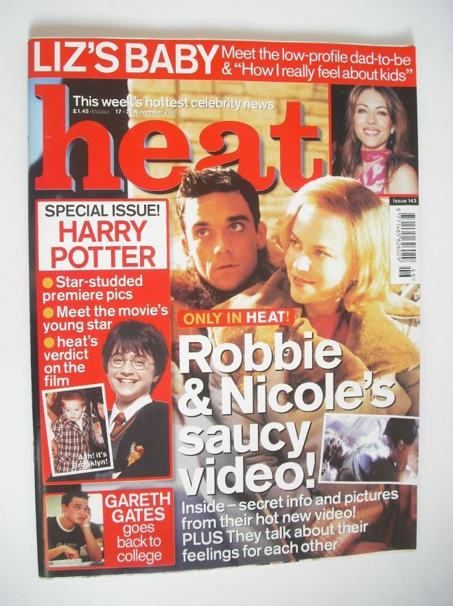 <!--2001-11-17-->Heat magazine - Robbie Williams and Nicole Kidman cover (1