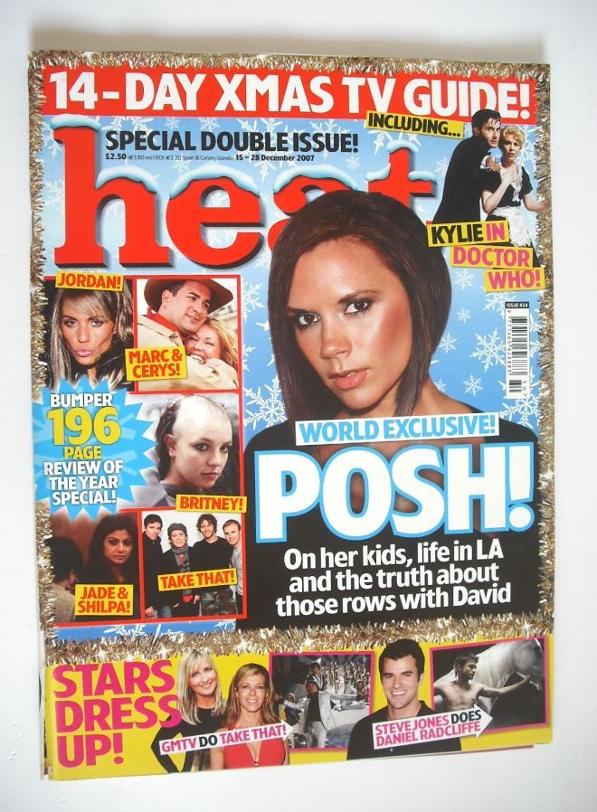 Heat magazine - Victoria Beckham cover (15-28 December 2007)