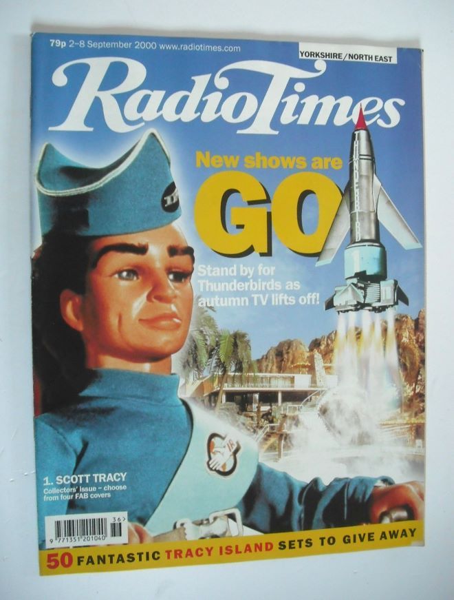 Radio Times magazine - Thunderbirds Scott Tracy cover (2-8 September 2000)