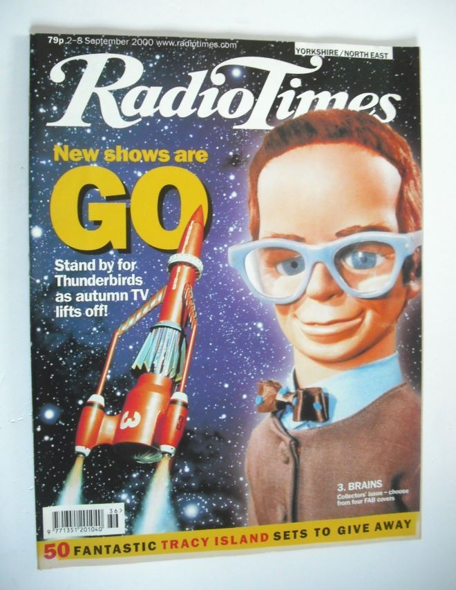 Radio Times magazine - Thunderbirds Brains cover (2-8 September 2000)