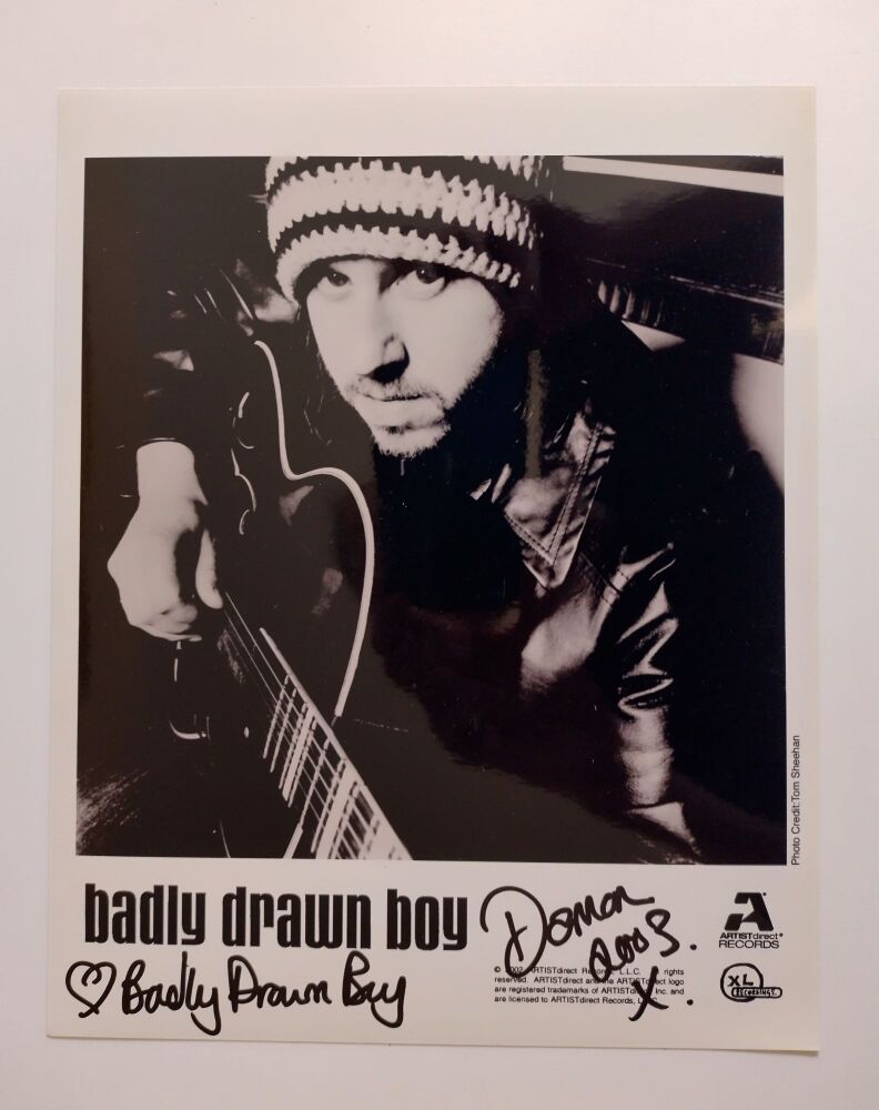 Badly Drawn Boy (Damon Gough) autograph (hand-signed photograph)