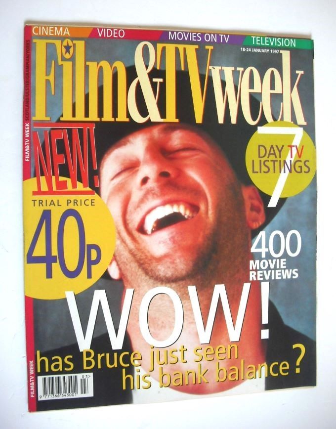 Film & TV Week magazine - Bruce Willis cover (18-24 January 1997, First Issue)