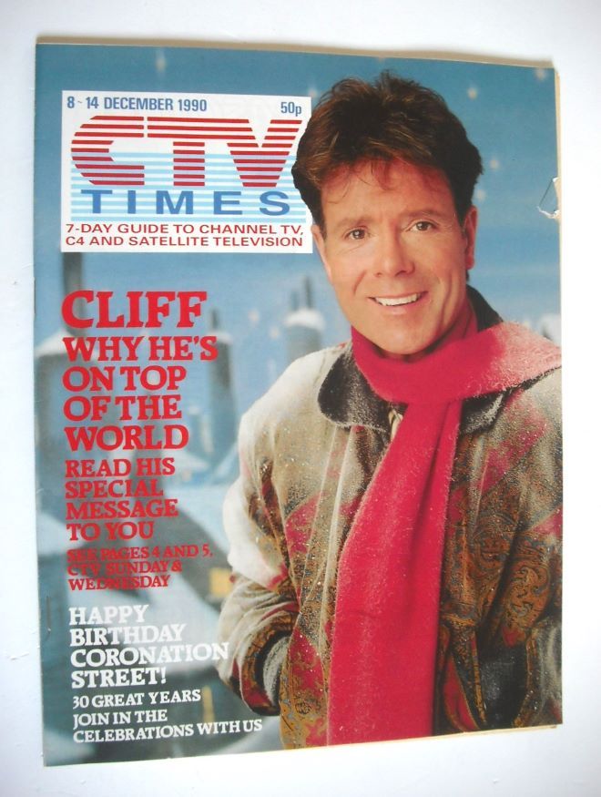 CTV Times magazine - 8-14 December 1990 - Cliff Richard cover