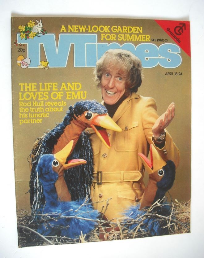 TV Times magazine - Rod Hull and Emu cover (18-24 April 1981)