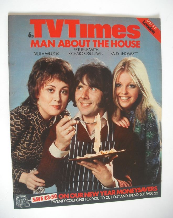 <!--1974-01-05-->TV Times magazine - Man About The House cover (5-11 Januar