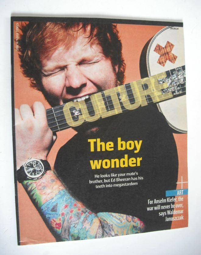 Culture magazine - Ed Sheeran cover (28 September 2014)